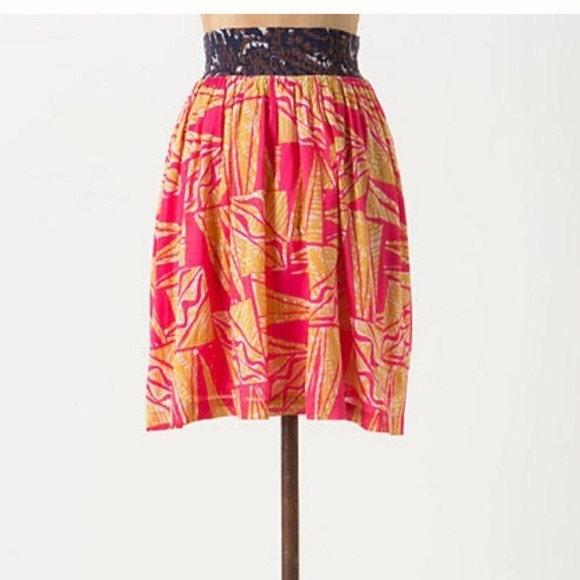 Anthropologie pattern skirt 🏝 💕 - Picture 1 of 4